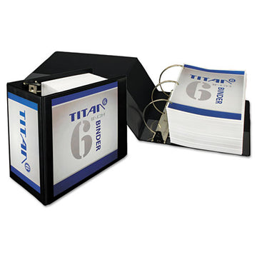 Samsill® Nonstick D-ring View Binder, 3 Rings, 6" Capacity, 11 X 8.5, Black freeshipping - TVN Wholesale